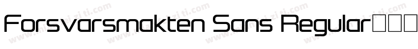 Forsvarsmakten Sans Regular字体转换